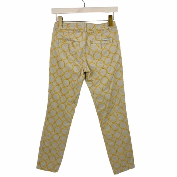 𝅺ANTHROPOLOGIE Relaxed Fit Circle-Embroidered Chinos - Picture 2 of 13